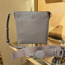 Tory Burch 170475 Thea Swingpack Leather Crossbody Wild Mushroom $450