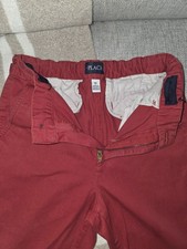 The Children's Place Skinny Chinos Pants Boys Size 14 Stretch Extensible RED