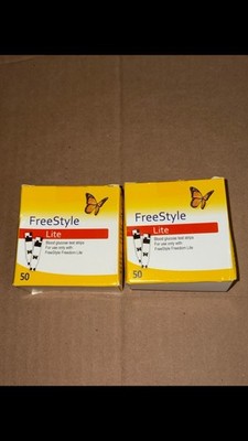Freestyle Lite Blood Glucose Test Strip 100 Pieces | Exp. 09/2027