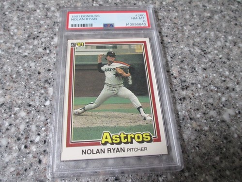1981 DONRUSS #260 NOLAN RYAN ASTROS HOF PSA 8