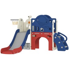 8 in 1 Toddler Slide Set for Kids Ages 1-6 Indoor Outdoor Playground