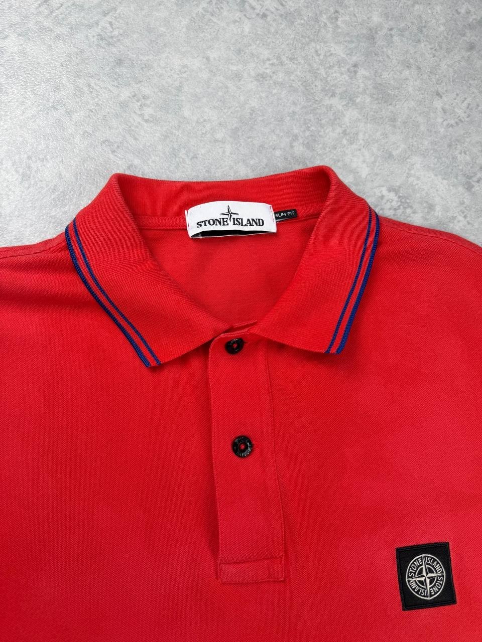 Stone Island Slim Fit Polo Red Custom Bleach Wash 3XL Duties Paid (USA) thumbnail 8