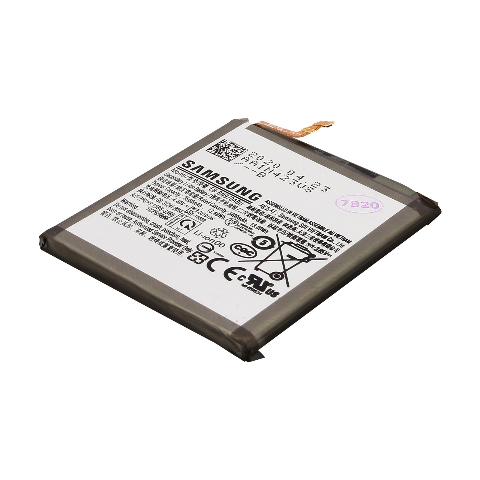 Batterie Galaxy Note 10 EB-BN970ABU de 3500mAh - Pièce de Rechange Li-ion Interne