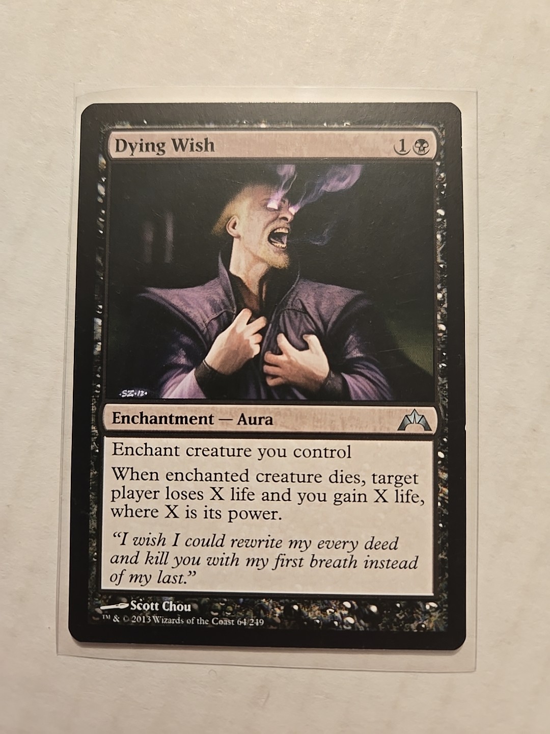 Dying Wish - Gatecrash - LP - Uncommon - Aura - MTG