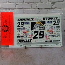 Slixx Kevin Harvick #29 DeWalt Monte Carlo 1:25 NASCAR Decals 9829