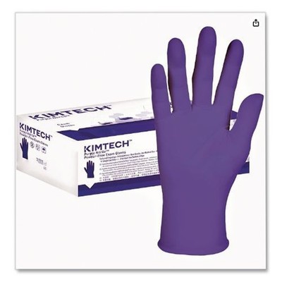 Kimtech PURPLE NITRILE Exam Gloves, Large, 6 mil Thick, 9.5'' Long, 100/Box