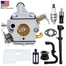 MS170 MS180 Carburetor For Stihl 017 018 C1Q - S57 Chainsaw with Tune Up Kit