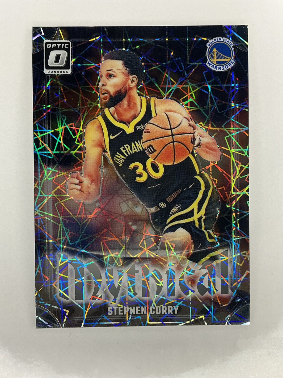 STEPHEN STEPH CURRY 2024-25 PANINI DONRUSS OPTIC #16 MYTHICAL PRIZM SP WARRIORS
