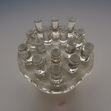Stövchen Glas Blockglas schwer massiv Kannen...