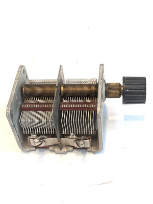 Two Sections Vintage Air Variable Capacitor Part number  0892-01*ASP7418