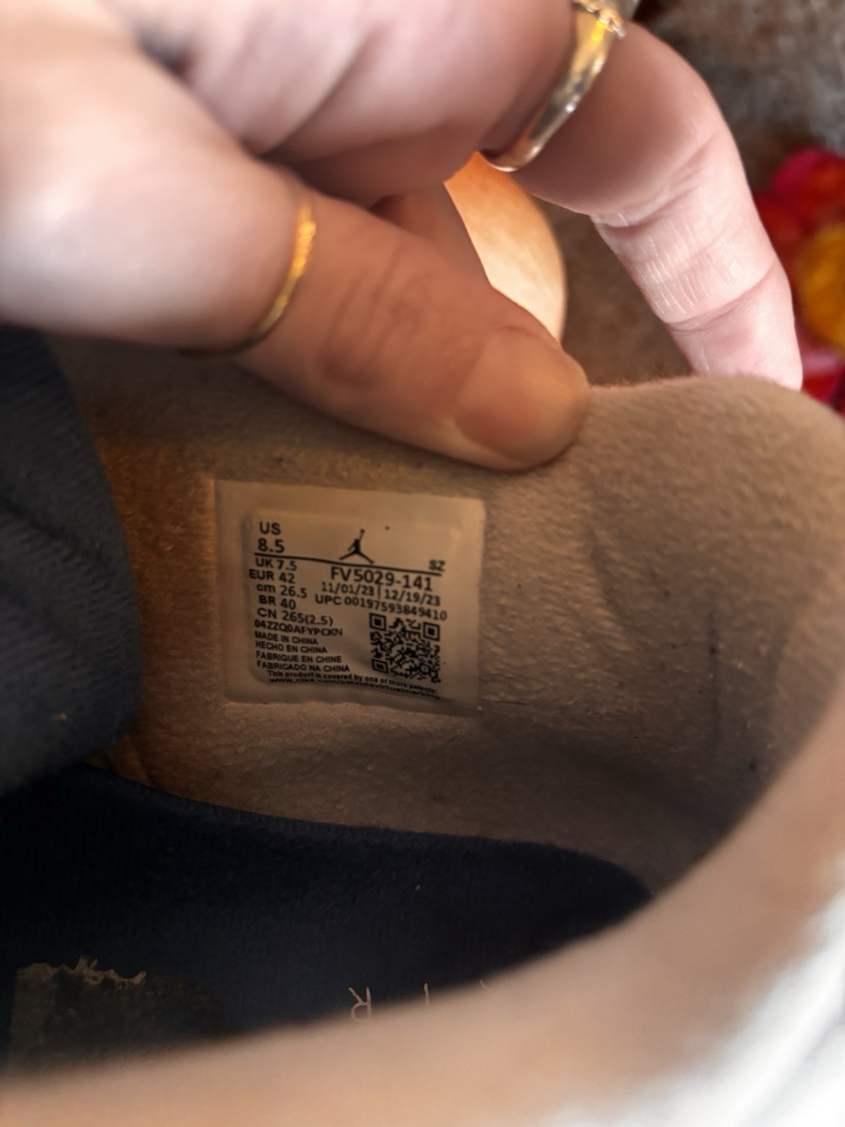 sneakers Air Jordan 4 Retro Blue Off-White StockX 2024 Sz 8.5 athletic shoes  thumbnail 6