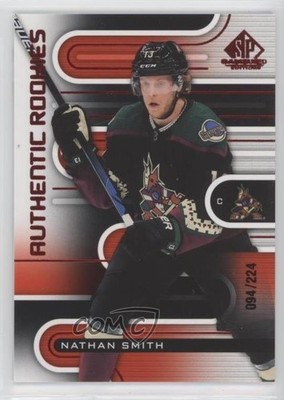 2022 SP Game Used Edition Authentic Rookies Red /224 Nathan Smith Rookie RC 0l3