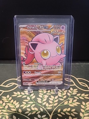 scream tail ex pokemon card value Amazon.com: Pokemon Scream Tail ex 197/167 Twilight Masquerade Full Art Pokemon Card Secret Rare : Toys & Games