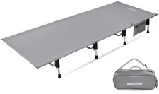 MARCHWAY Lightweight Folding Camping Cot Bed with Lever Lock, Easy Setup