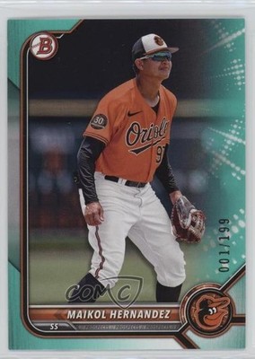 2022 Bowman Draft Aqua 1/199 Maikol Hernandez #BD-106 0wr9