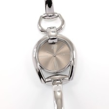 Gucci Horsebit 139.5 Ladies 28mm Brown Sunburst Dial on Bangle YA139501 Box etc