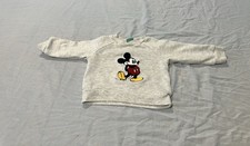 Disney Baby Mickey Mouse Sweatshirt Crew Neck Size 12 Months
