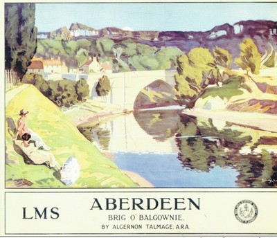 Scotland Railway Vintage Poster (60) Aberdeen 5 A1-A4 Poster Kunst Gemälde Meister