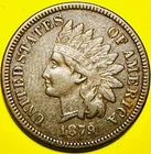 1879 U.S. INDIAN HEAD PENNY CENT COPPER 1c COIN (XF-Extra Fine) Full "LIBERTY"