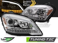 Scheinwerfer Paar Mercedes ML W164 Ab 2009 Bis 2011 LED LTI Chrom Dynamic-410...