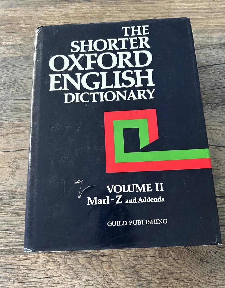 shorter oxford english dictionary products for sale | eBay UK