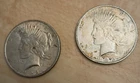 New ListingPeace Silver Dollars - Lot of (2) Two - 1922 & 1923 - Circulated