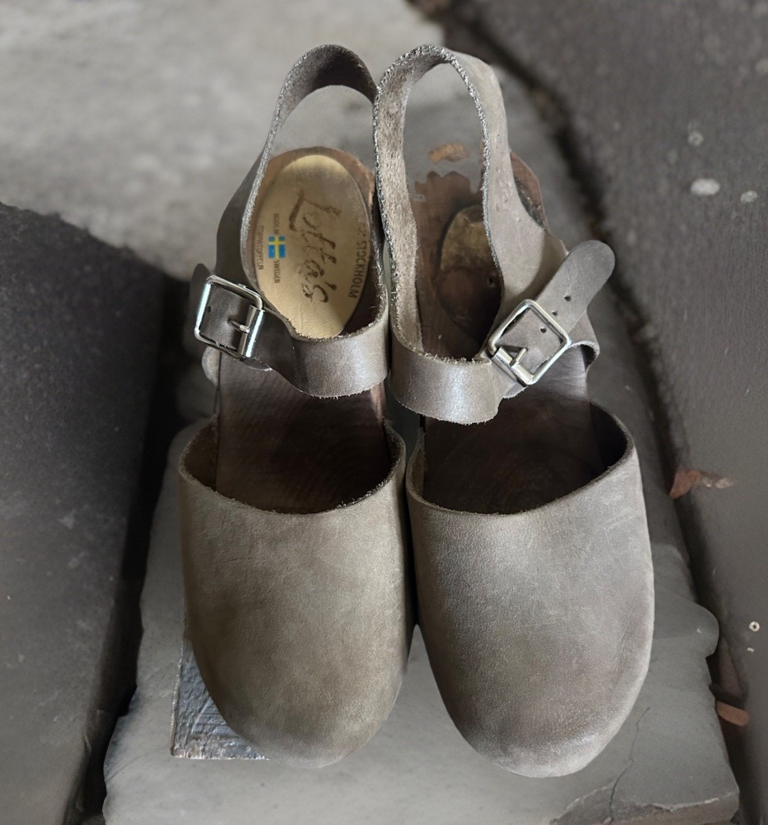 Lotta From Stockholm 39 Size Brown Swedish Clogs