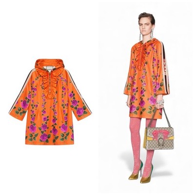 gucci hooded jersey dress Gucci Hoodie style technical jersey dress|WF0502307X9N835051
