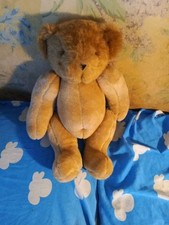 VINTAGE - VERMONT TEDDY BEAR - TAN Moveable Arms Legs 15"