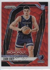 2024-25 Panini Prizm Monopoly Ruby Wave Prizm Zach Edey #24 04fu