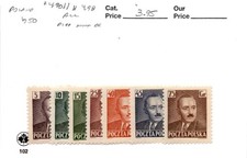 Poland, Postage Stamp, #490..498 Mint Hinged, 1950 Bierut