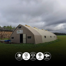 Hale namiotowe Sparsam 7x10-13x30 Namiot pastwiskowy z ramą podłogową Namiot z dachem izolowanym