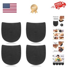 2 Pairs Shoe Repair Rubber Heels, Anti-Slip shoe heel repair kit Cuttable Boo...
