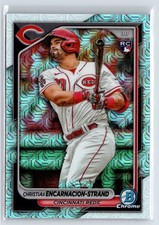 2024 Bowman Chrome Christian Encarnacion Strand (RC) Moho Refractor Reds 