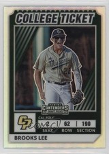 2022 Panini Elite Extra Edition College Tickets Optic Holo Prizm Brooks Lee 07rd