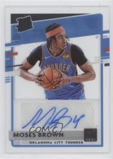 2020-21 Panini Clearly Donruss Rated Rookie Moses Brown #RRA-MSB Auto fm0