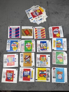 Baseball Card 1980’s Wax Wrapper Lot (72 Pcs) Topps O Pee Chee Fleer