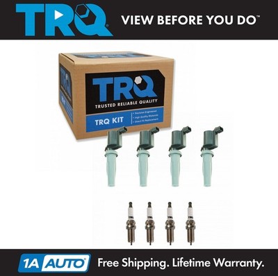 TRQ Ignition Coil & Iridium Spark Plug Kit Set for Ford Lincoln New