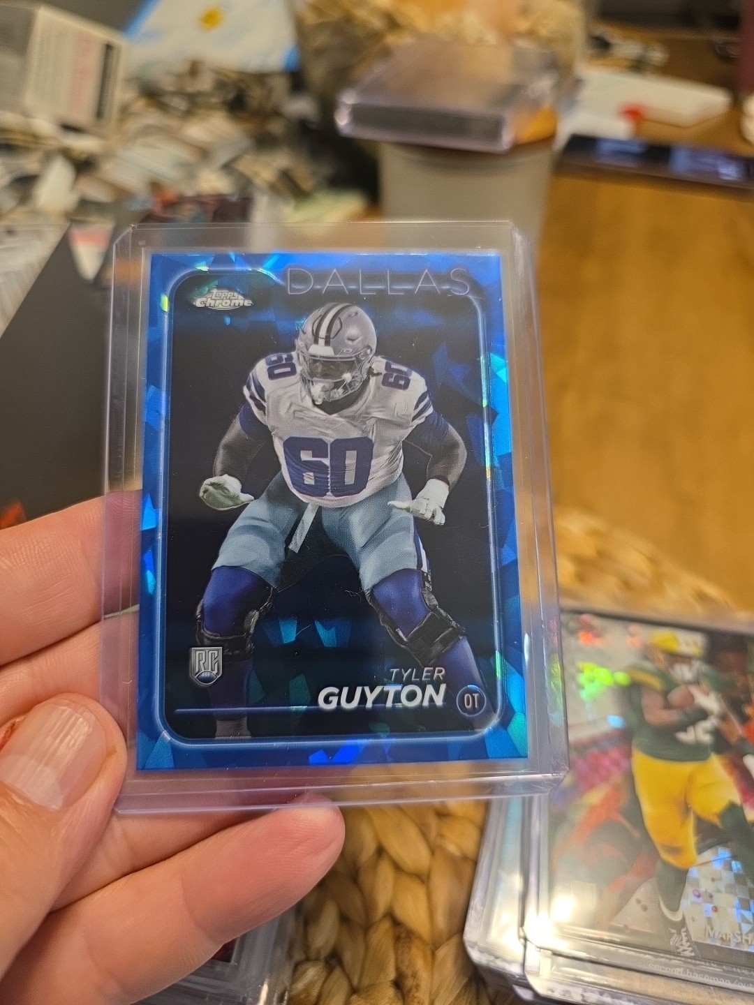 2024 Topps Chrome Sapphire Edition - Rookies Tyler Guyton #299 (RC) Cowboys