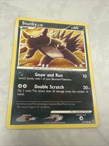 Stunky 76/100 VLP  - Stormfront Pokemon Card - Tomokazu Komiya Art