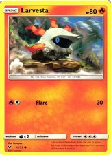 Larvesta Normal 12/73 Shining Legends LP