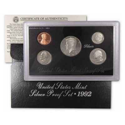 1992 Silver Proof Set U.S. Mint Original Government Packaging OGP