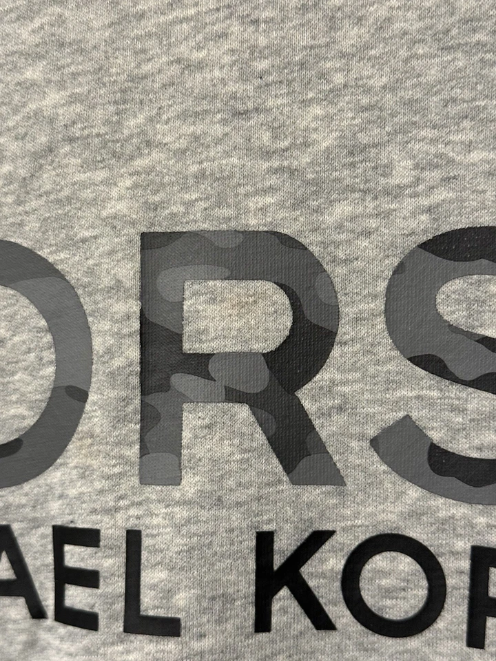 Sudadera Pullover Para Hombres Michael Kors Cuello Redondo Usada Camuflaje Logo Spellout Talla L Foto 3 de 4