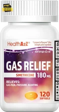 ® Gas Relief Simethicone | 180 MG | Relieves from Stomach Discomfort and Gas | a