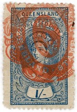(I.B) Australia - Queensland Revenue : Impressed Duty 1/- (Brisbane)
