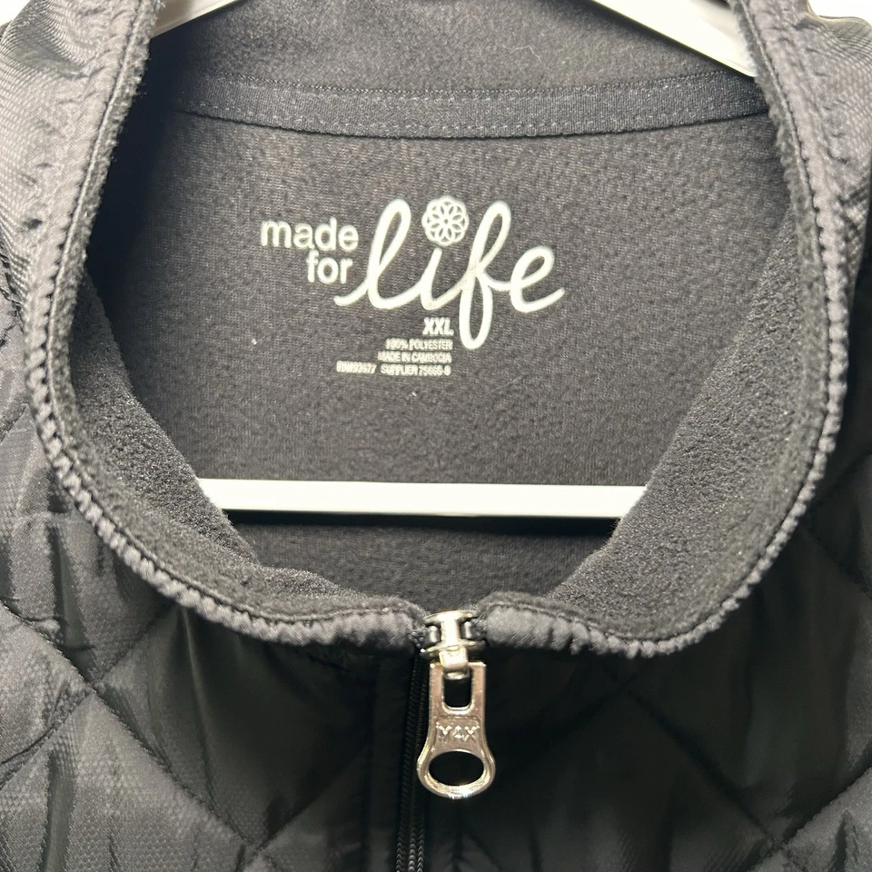 Made for Life Woman’s Plus Size XXL Solid Black Zipper Pockets - Image 4 of 4