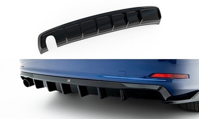 Maxton Design Heckansatz Diffusor passend für Audi A3 Limousine 8V (Einzelauspuf