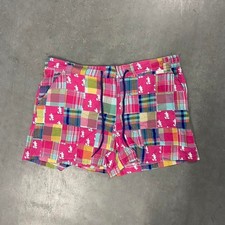 disney shorts plaid mickey mouse pink short size XL good condition