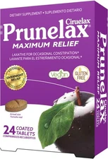 Prunelax Ciruelax Laxative Coated Tablets Maximum Relief 24 EA