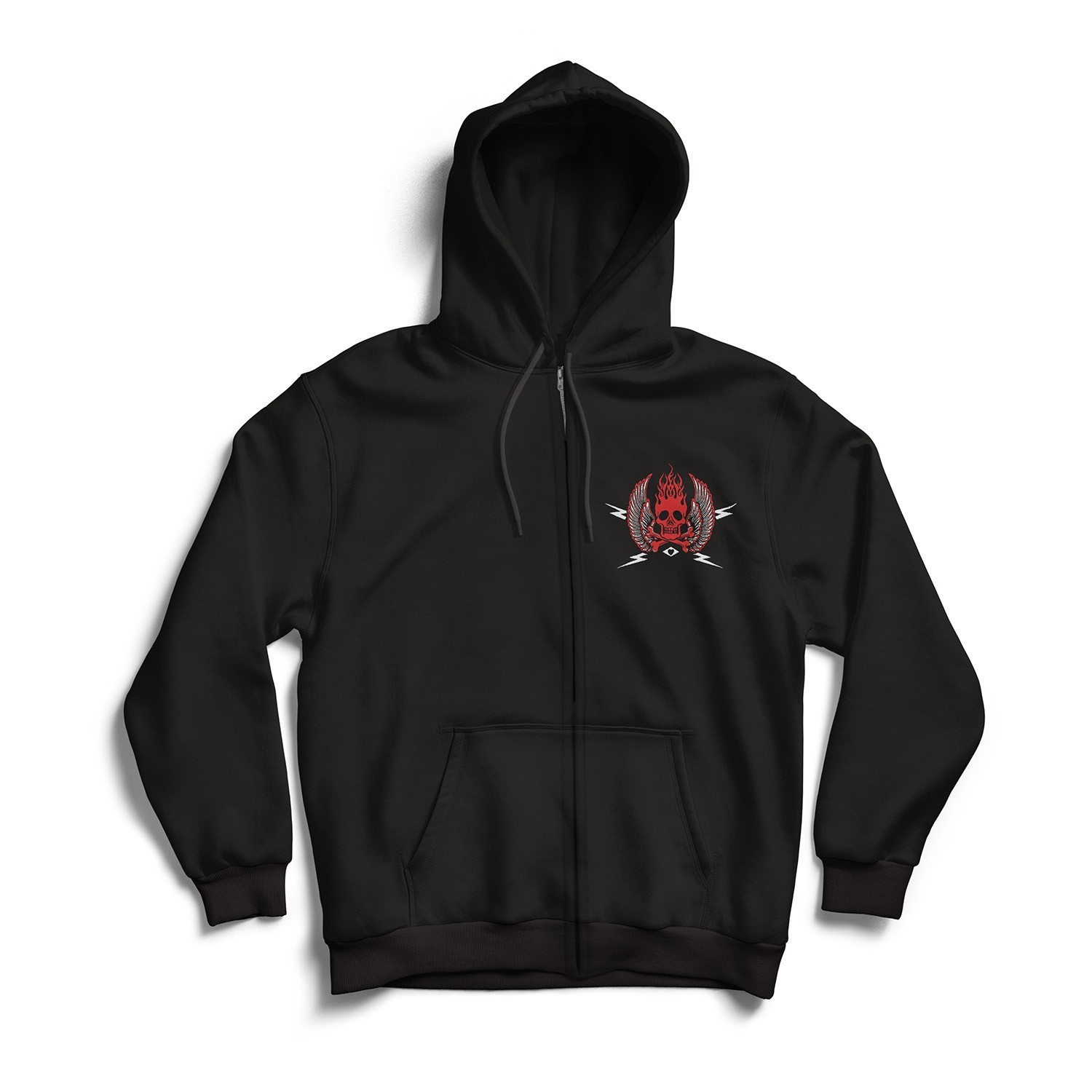 Sudadera con Capucha Ricky Warwick 'Blood Ties' Negra Cremallera - NUEVA OFICIAL